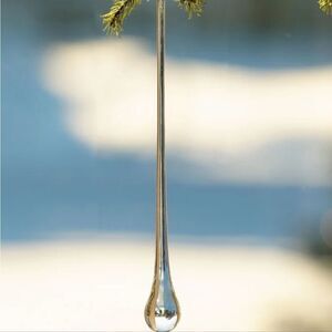 Elegant Glass Icicle Holiday Ornaments